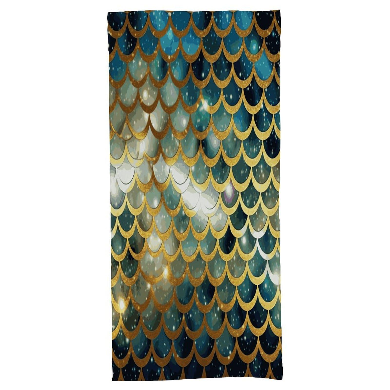 Fekiloot Men's Style Golden Glittering Fish Scales Bath Towel Highly Absorbent,Beach Towels For Wo,Pool Towel Bathroom Essential For Beach,Gym,Travel, Camp