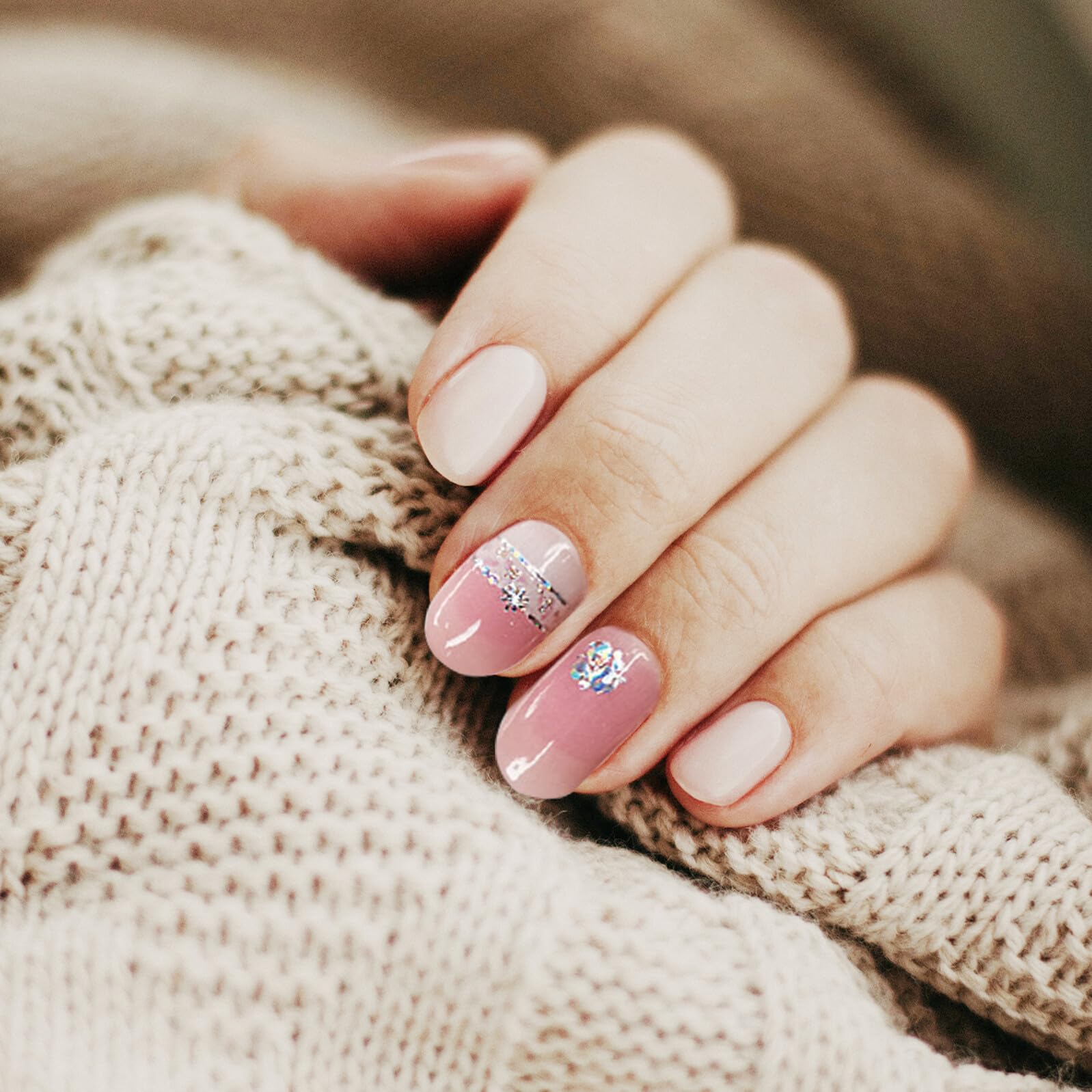 5 Set Adesivi Per Unghie Autoadesivi Con Delicati Per Nail Art Facili Applicare Adatti Per E Te Decorazioni Per Unghie Eleganti E Uniche 6 Fogli*5