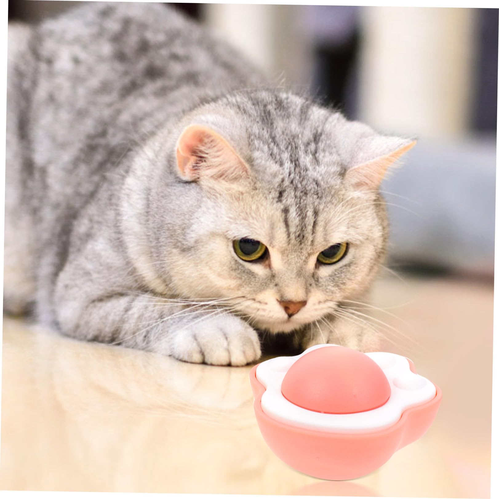 Happyyami 15stücke Katzenminze Spielzeugbälle Interaktives Lick-Spielzeug Für Katzen Fördert Gesundheit Und Zahnpflege Für Innenräume