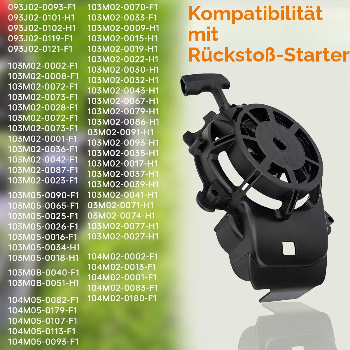 ZAMDOE Rückspulstarter 594062 Rückstoßstarter-Baugruppe Pull-Start-Montage Ersatz für Briggs and Stratton Rückstoßstarter passt für 093J02 103M02 103M05 103M0B 104M02 104M05 Rasenmäher