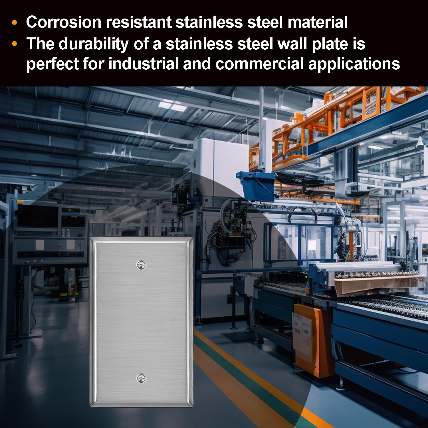 Placa De Cubierta De Limpieza De Pared De Acero Inoxidable - Tamaño Gigante, Nuevo Y Libre De Impurezas