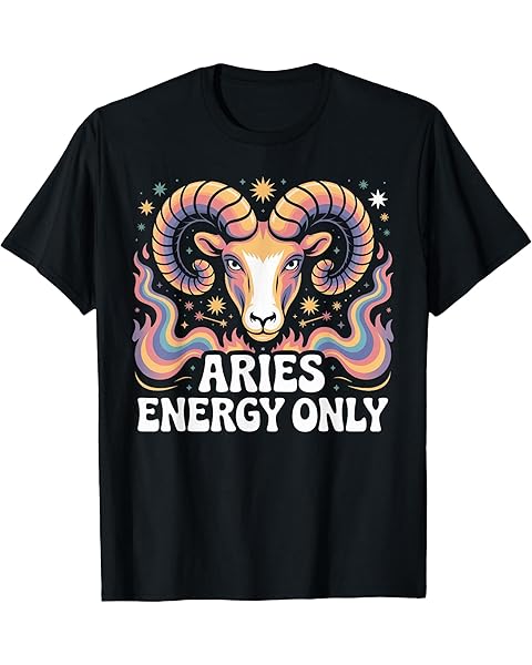 Aries Energy Only Zodiac Ram Constellation T-Shirt