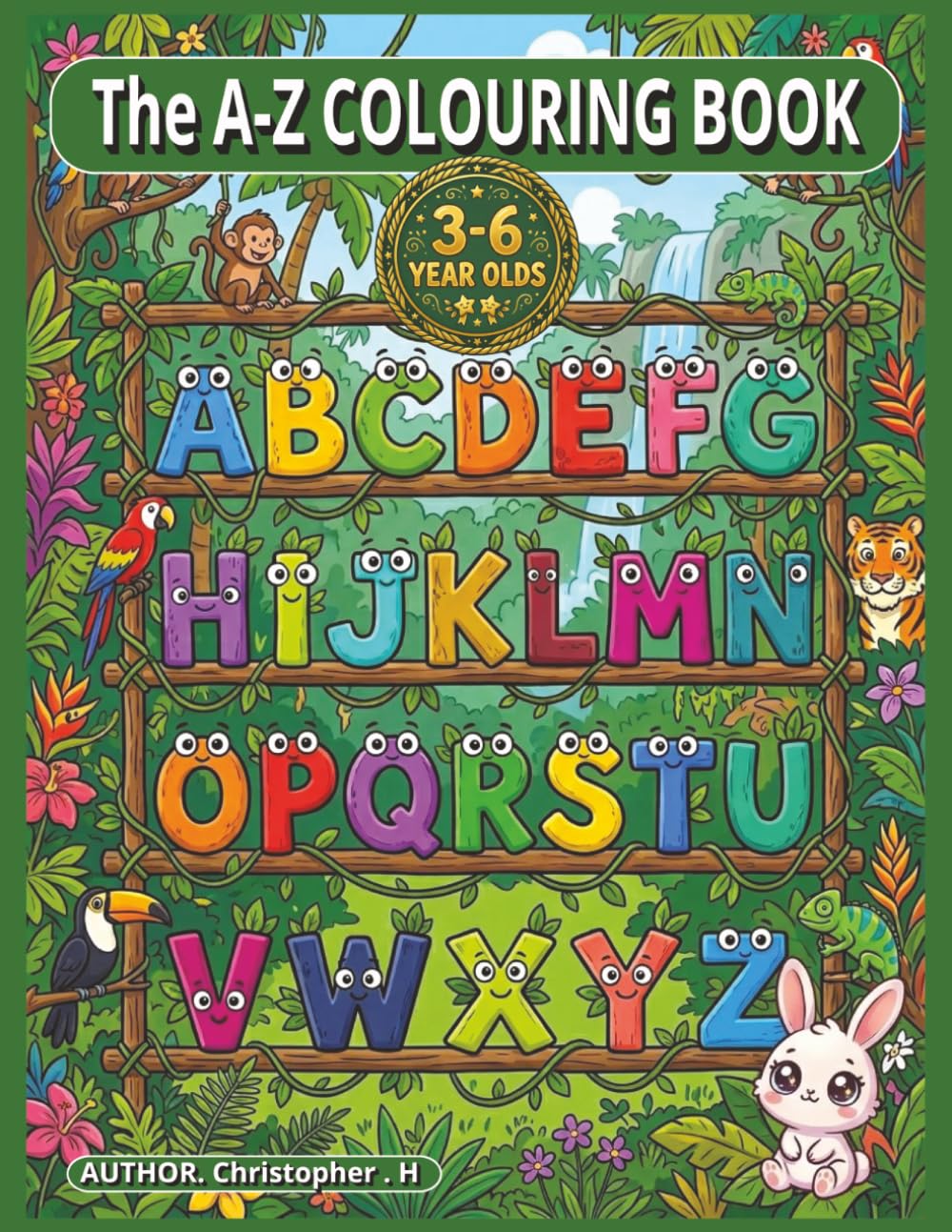 A-Z Couring book: Learn the Alphabet and colour the picture pages of each letter