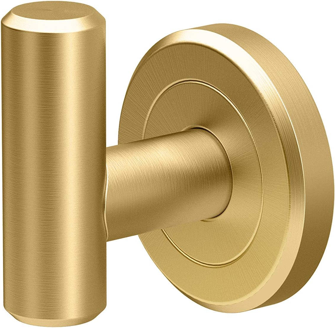 Gatco 4235 Latitude II, Robe Hook, Brushed Brass/Wall Mount 2.25" W Double Robe Hook, Towel Hook