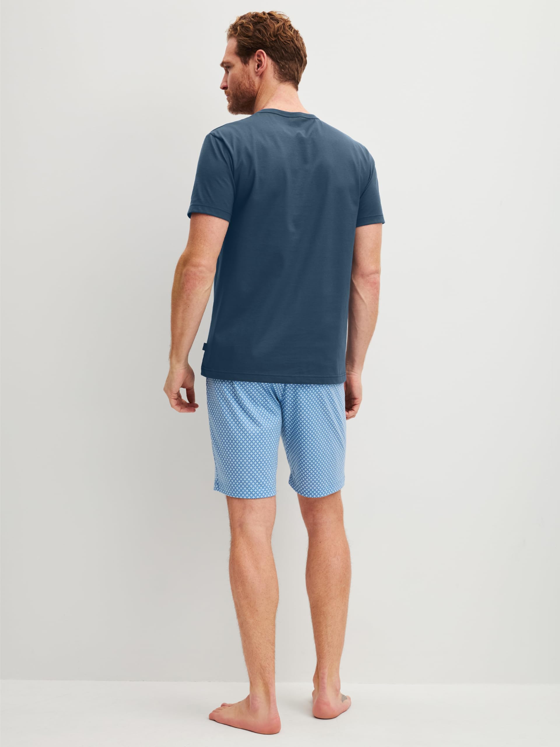 CALIDA Cotton Special Kurz-Pyjama Herren | Schlafanzug aus 100% Baumwolle
