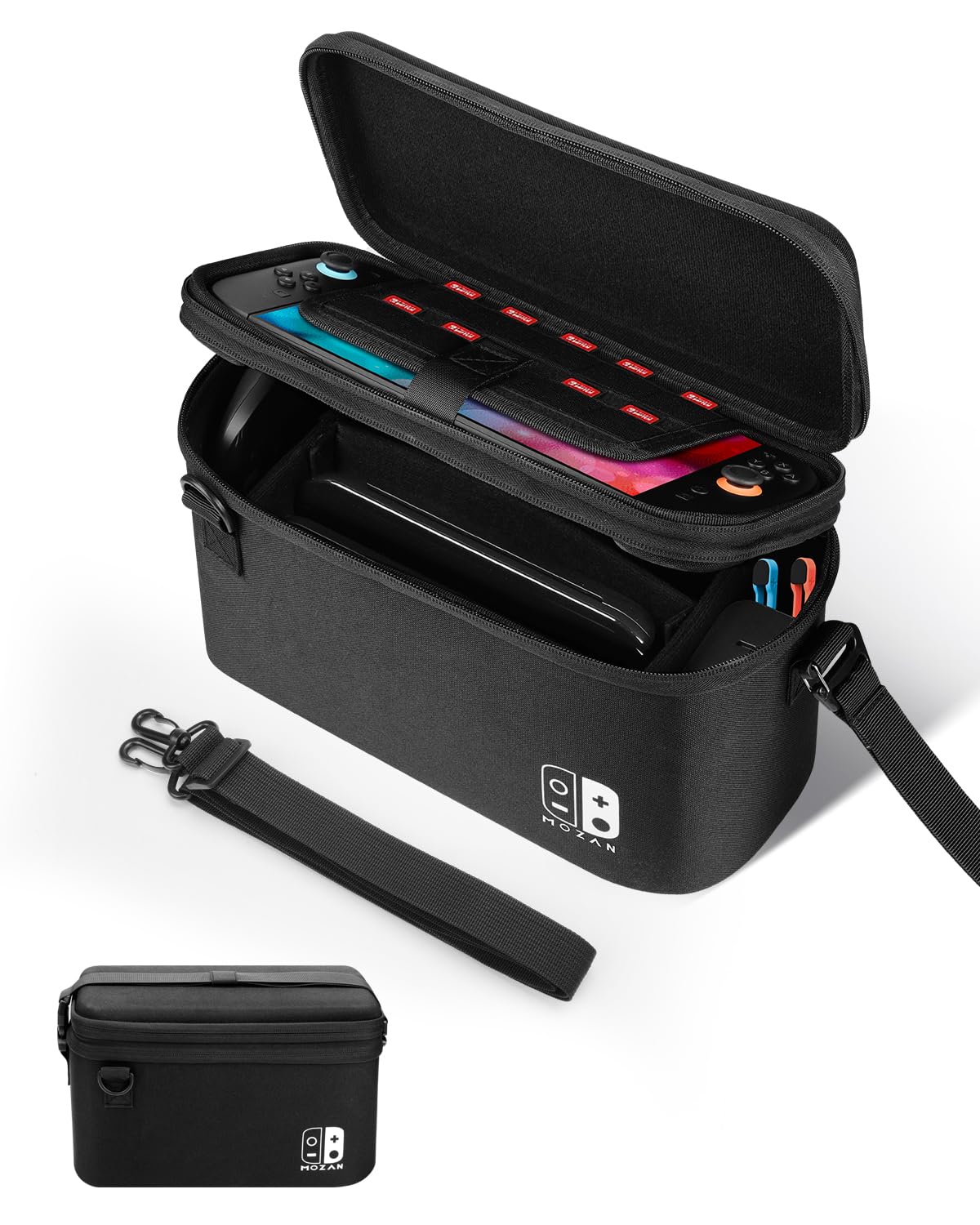 Amazon.co.jp: Mozan Switch 2 ケース 大容量収納 まるごと収納バッグ