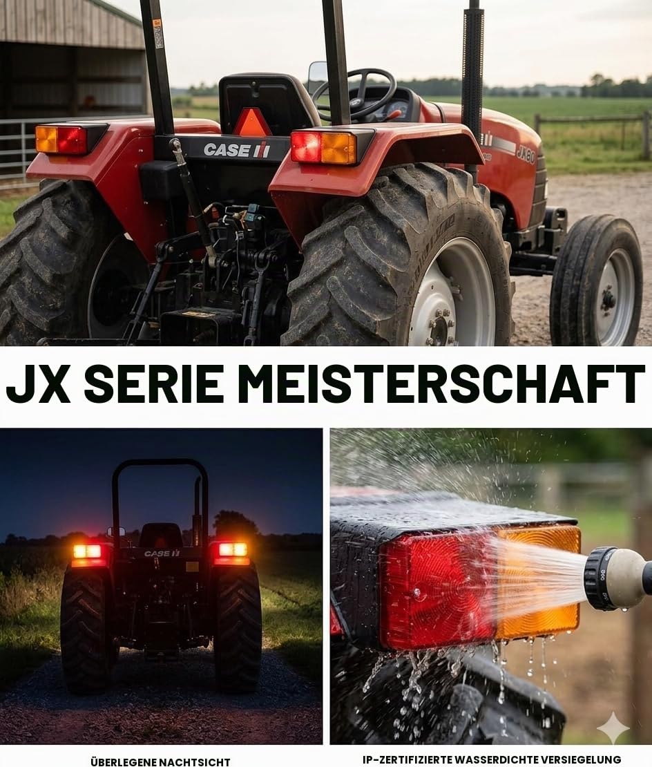 Traktor -Rücklichter 12 -V Superhell LED Heck Kombinationslampe Traktor -Rückleuchten Baugruppe Ersatz für Gehäuse/IH | Fiat | Ford New Holland Traktoren 6610 535 515 4610