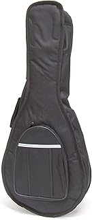 Deluxe Thick Padded Mandolin Gig Bag (soft case) - With Zippered Pouch,Back Pack Straps, and Carrying Handle