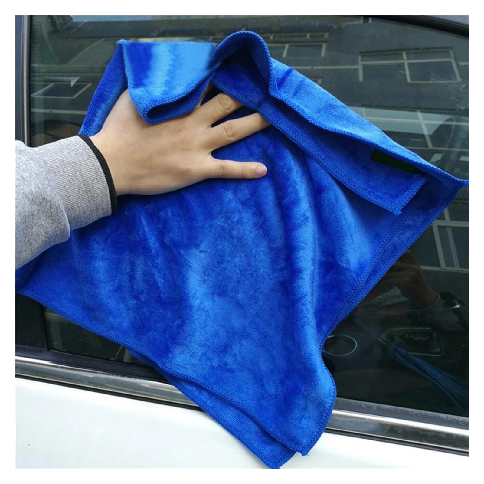 25 50Pcs Microfiber Cleaning Cloths Lint Free Microfiber Cleaning Blue Towel Car Care Detailing Cleaning Polishing Washing Rages — view 2