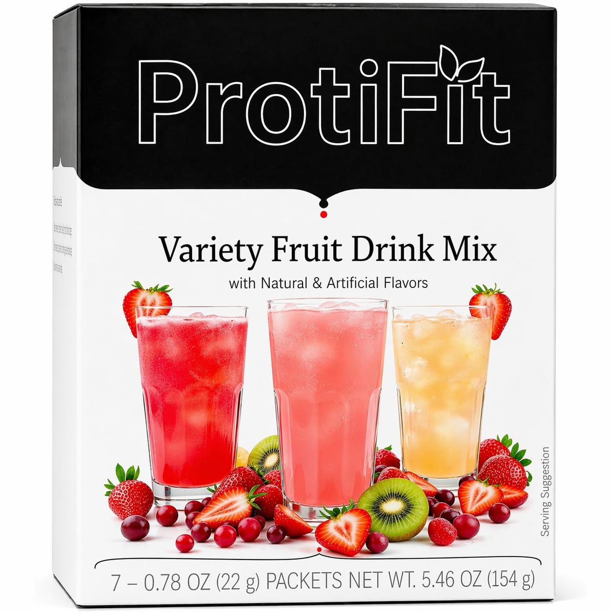 PROTIFIT - High Protein Fruit Flavored Powder Drink Mix, 15g Protein, Low Calorie, Sugar Free, Ideal Protein Compatible, 7 Servings Per Box (Peach Mango) — Amazon image 8