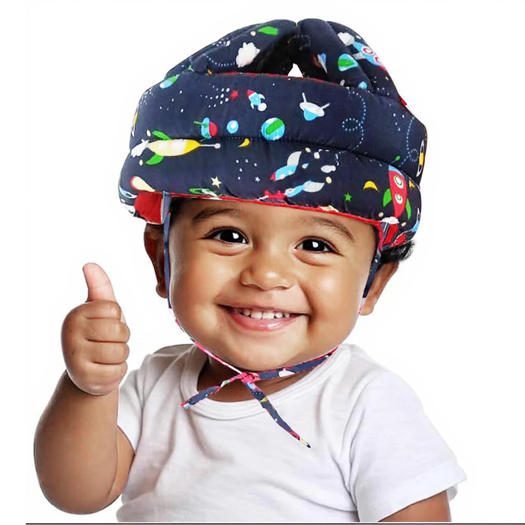 VIVATRA Adjustable Baby Head Protector Cap for Toddlers, Soft Padded Safety Helmet for Walking & Crawling, Lightweight, Shock-Absorbing Headgear for Infants, Anti-Fall Protection Hat
