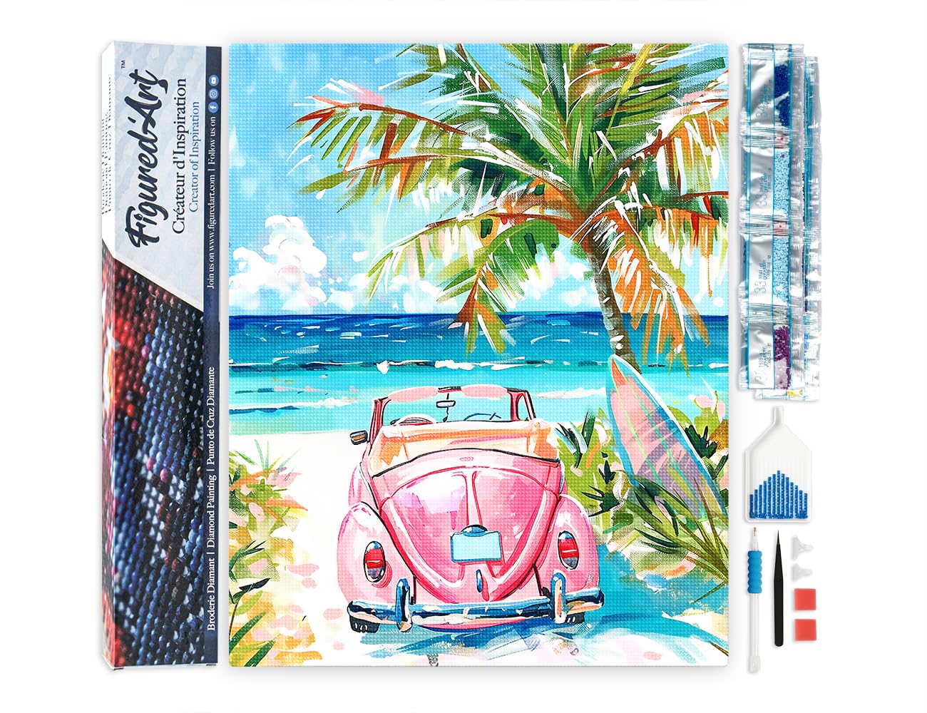 DCIDBEI 40x50CM Broderie Diamant 5d Complet Carré | DIY Diamond