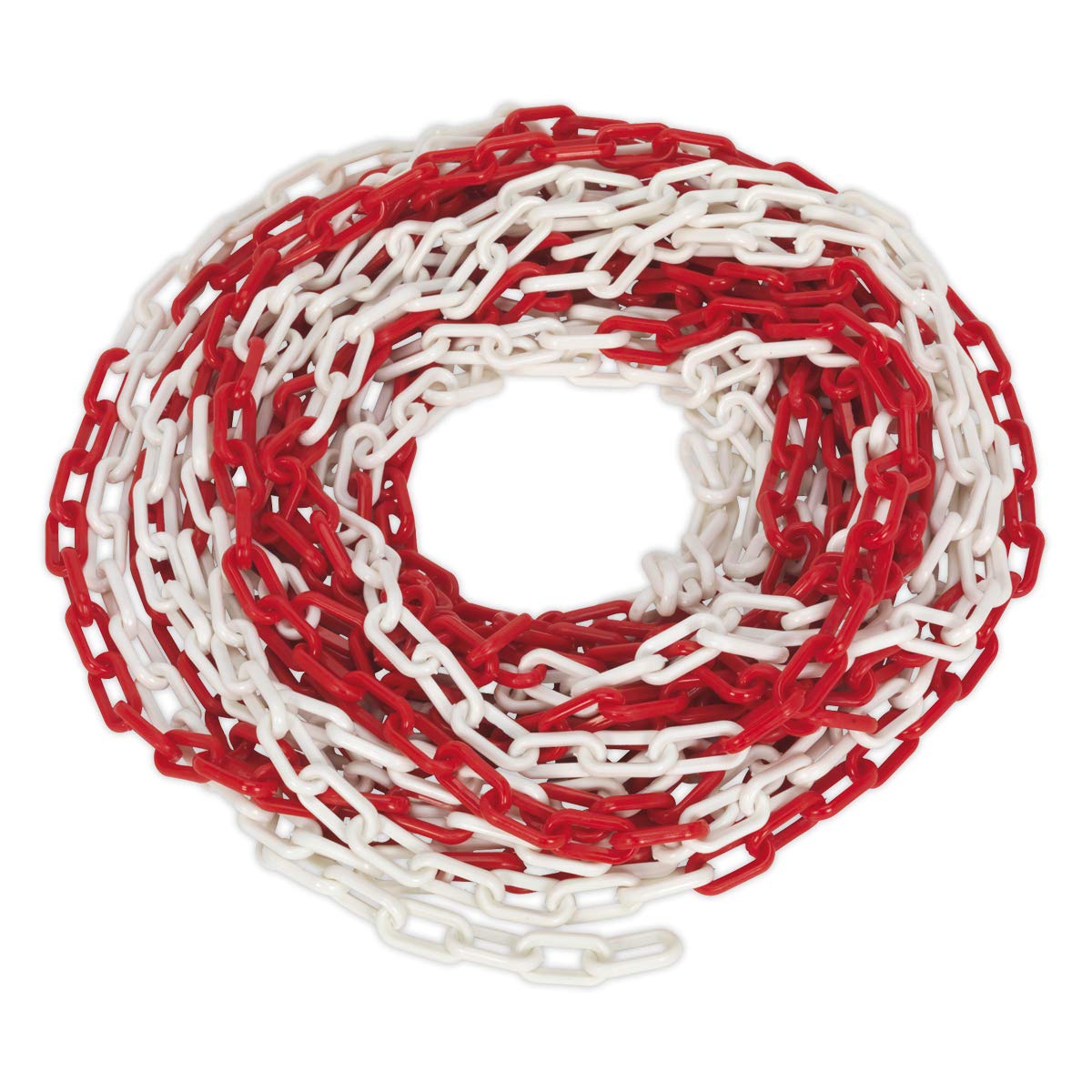 Sealey HSC25M 25mtr x 6mm Red/White Plastic Chain