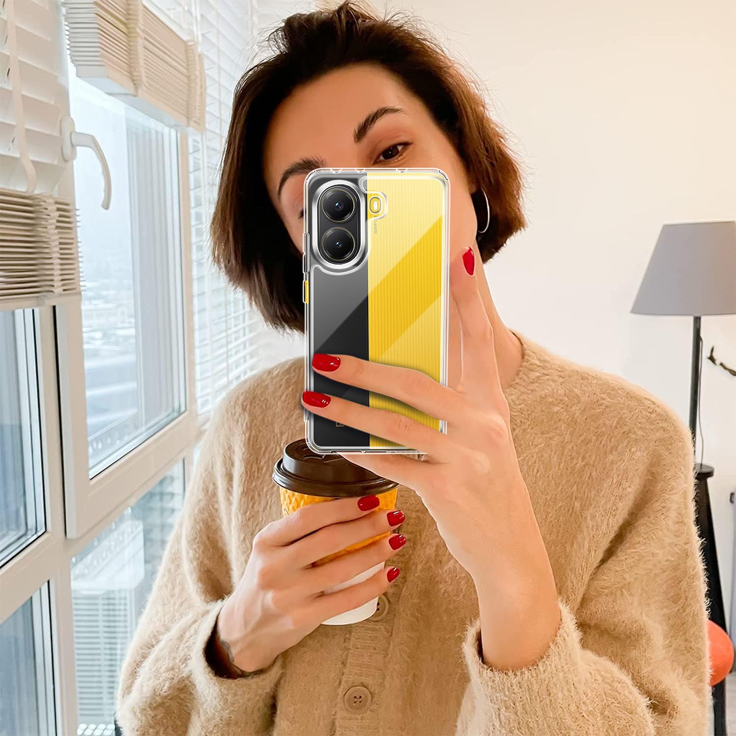 iVoler Ochrona przed żółknięciem przezroczysty pokrowiec do Xiaomi Poco X7 Pro 5G z 2 sztukami szkła hartowanego, [odporny na wstrząsy klasy wojskowej] przezroczysta cienka obudowa
