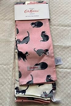 しょこボール【新品】キャスキッドソン ティータオル 犬柄 2枚組 他3点 Cath Kidston キャスキッドソン ティータオル 2枚組 モノドッグ