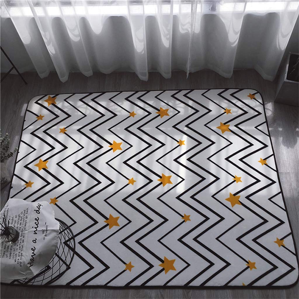 Tapis grand salon style européen 190x230 cm pour table basse moderne