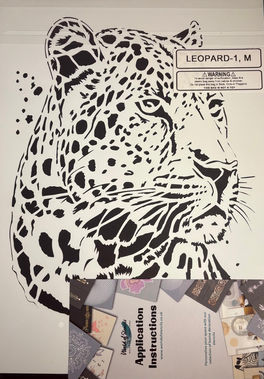 Lot De 12 Pochoirs Animaux Format A4 - En Plastique PET Réutilisable - Pour Peinture Sur Bois, Tissu, Mur - 7