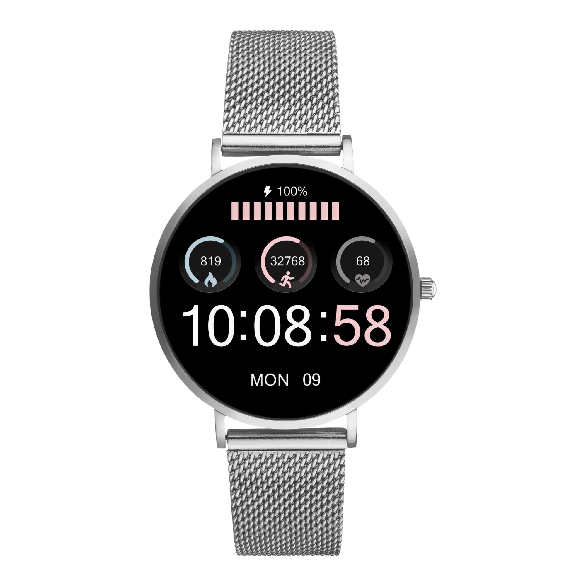 XCOAST SIONA 2 NANO Zeer kleine damessmartwatch goud damessmartwatch, 37 x 6,9 mm, ultrascherp amoled-display, iOS en Android, waterdicht, plat, pols, bloeddruk, zuurstof, sport, 7 dagen batterij