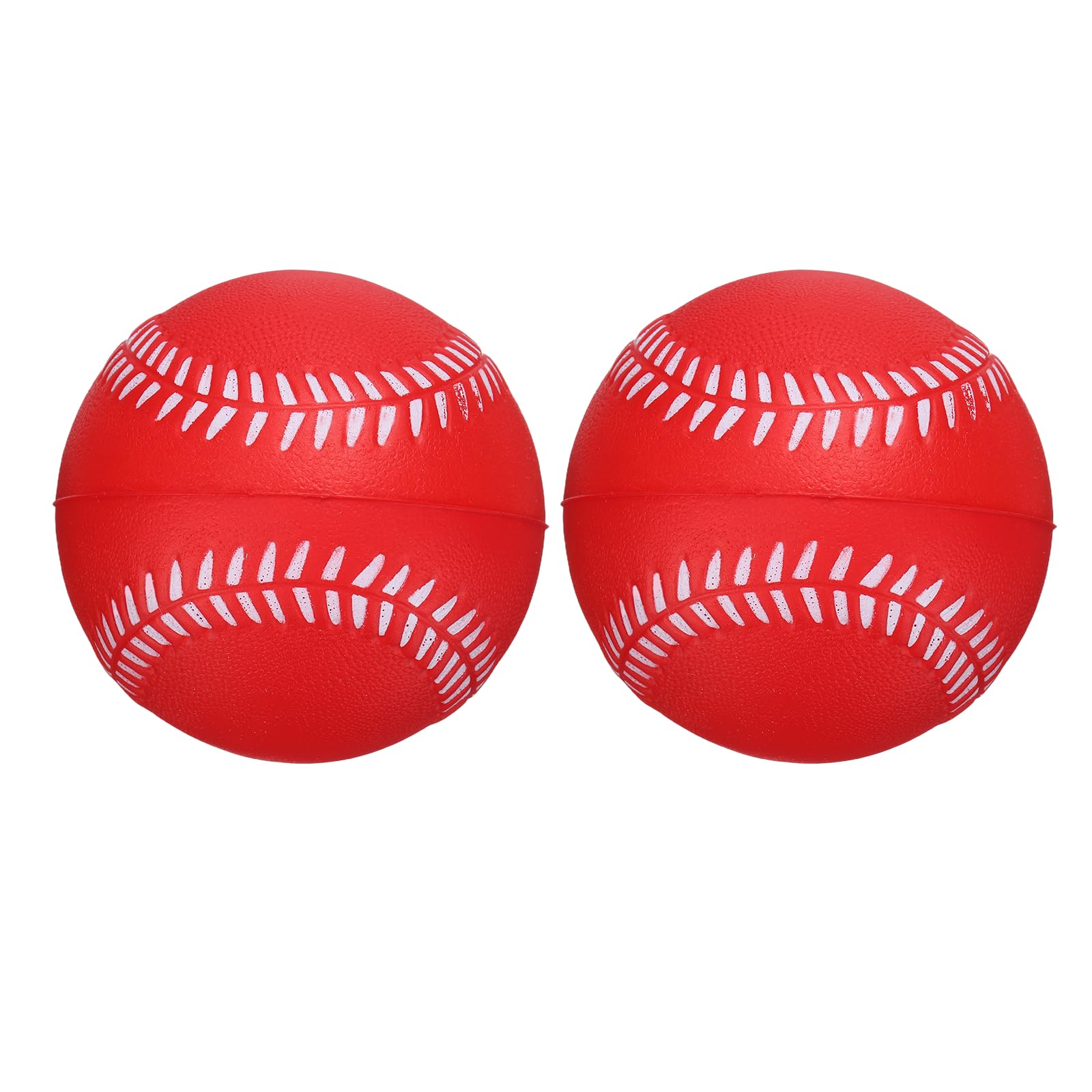 YELARXI Soft Sponge Foam Baseballs, PU Solid Baseballs Training Practice Ball 9" & 4 Pack & Red-Fitting for (Daily Practice/Fun Sports/Competition)