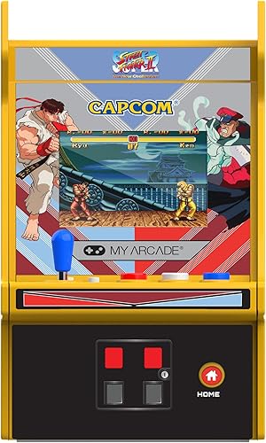 Miniatura 3 de My Arcade Super Street Fighter II Micro Player Pro 2 Games in 1, 6.75" Mini Arcade Machine, Fully playable Video Game Collectible