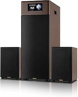OBAGE X12 HiFi 2.1 Speaker System with Qualcomm® aptX™ HD | Dual 6.5" Subwoofer Drivers & Silk Dome Tweeters | Bluetooth, Optical & AUX | 24-Bit High Fidelity Audio for Rooms up to 300 sq. ft.