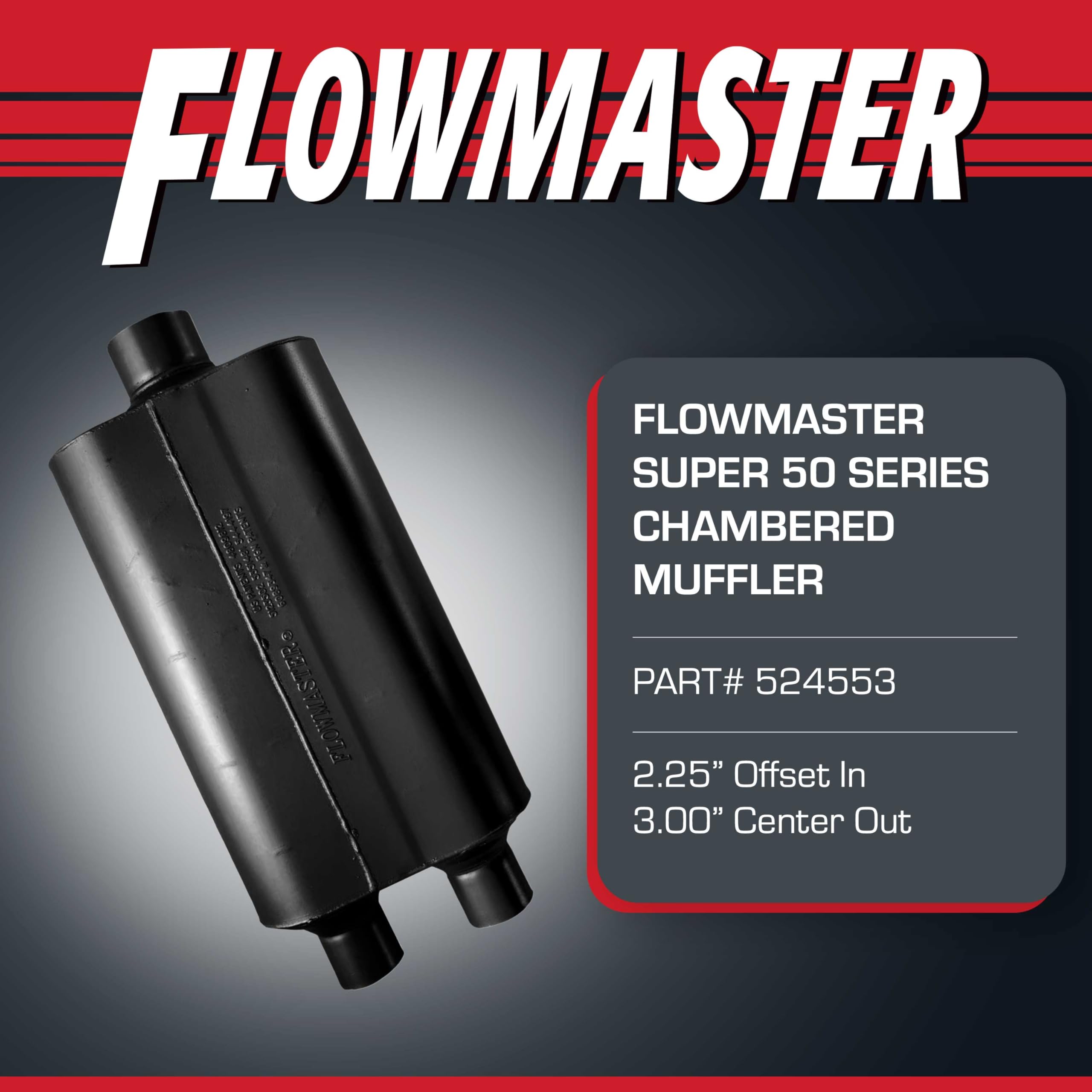 Amazon.com: Flowmaster Super 50 Series Chambered Muffler – Dual In