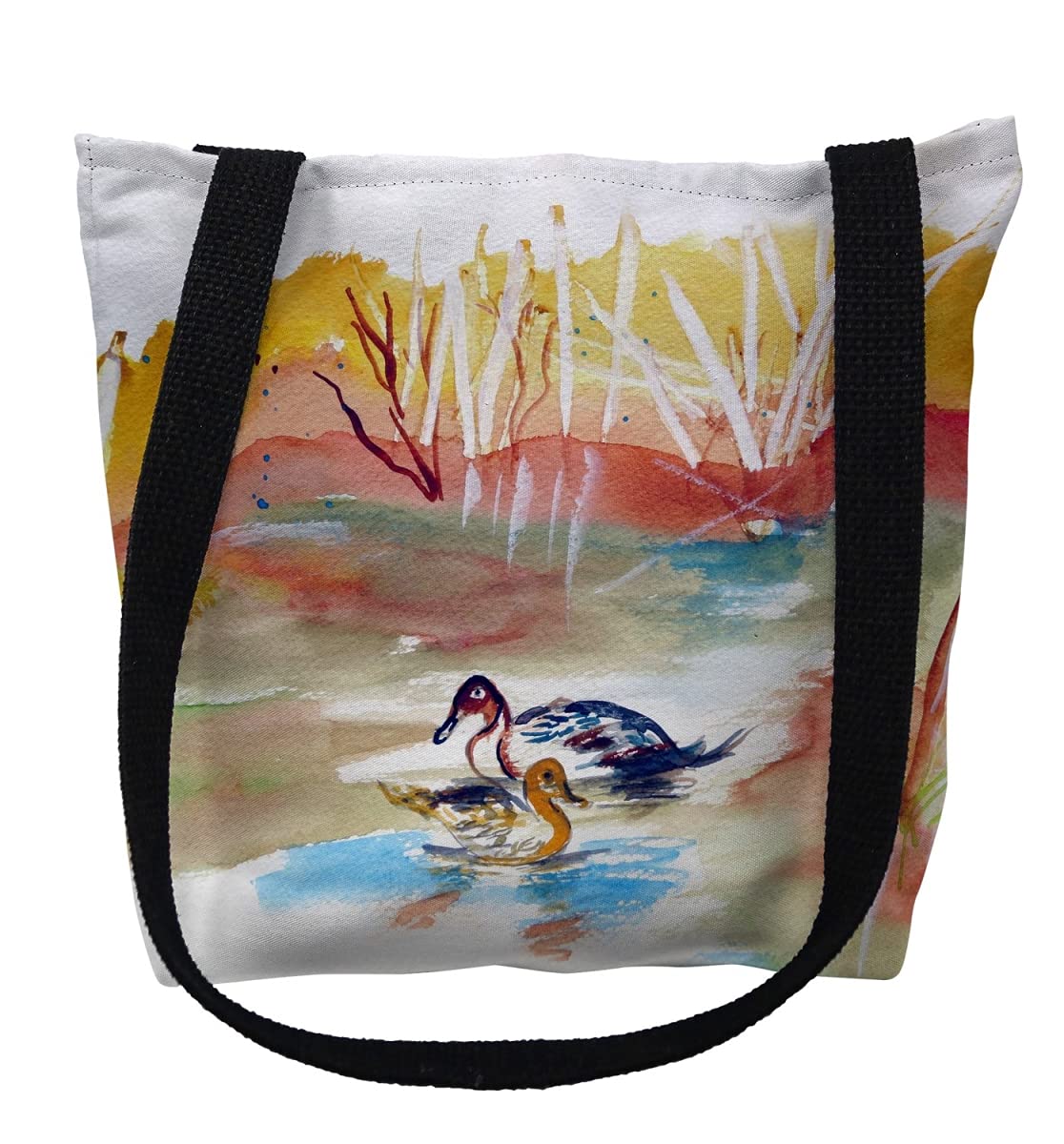13 x 13 in. Redhead Pair Small Tote Bag by Betsy Drake – Cotton, Black, Model TY1016S