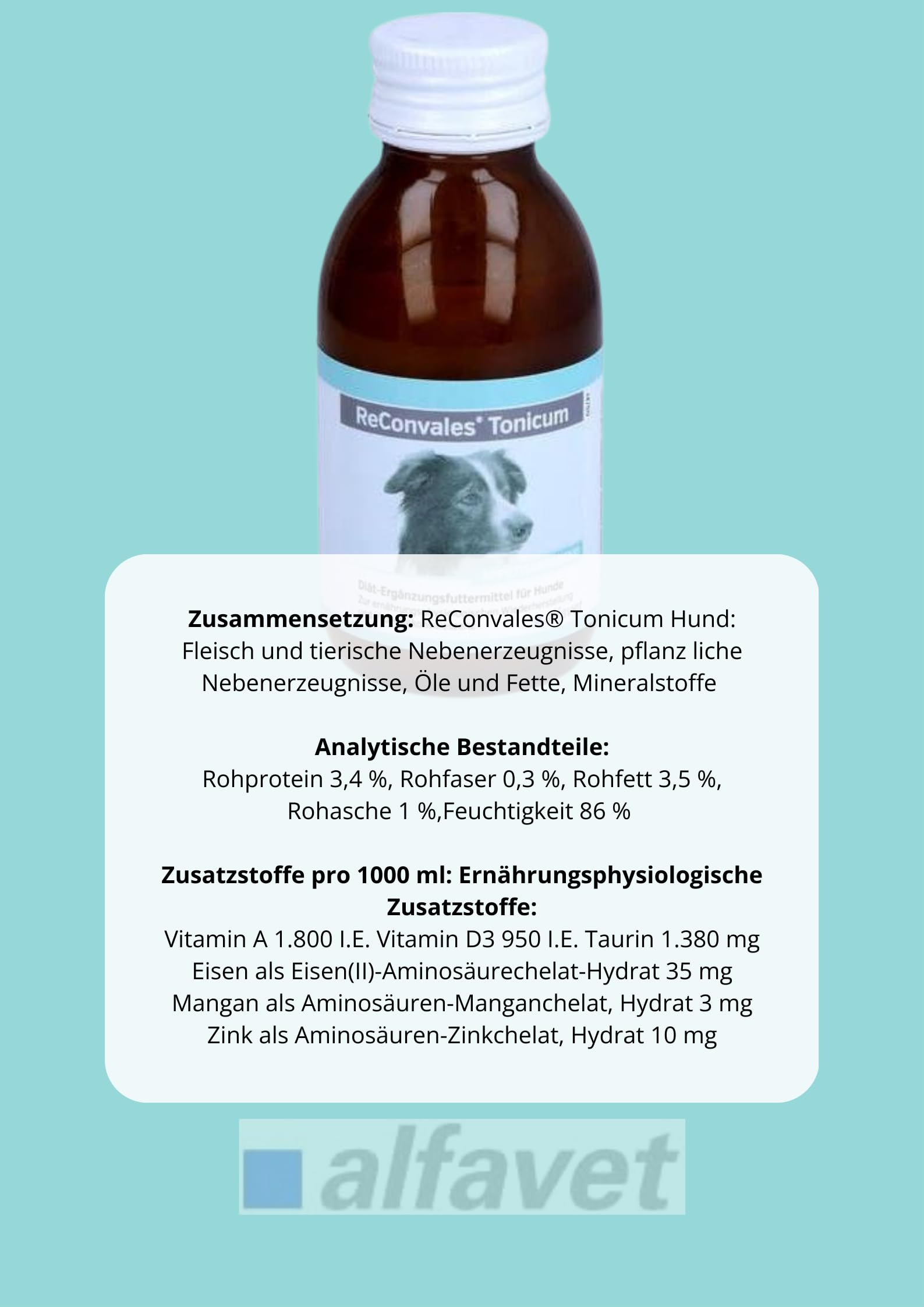 alfavet ReConvales Tonicum für Hunde - Doppelpack - 2 x 90 ml