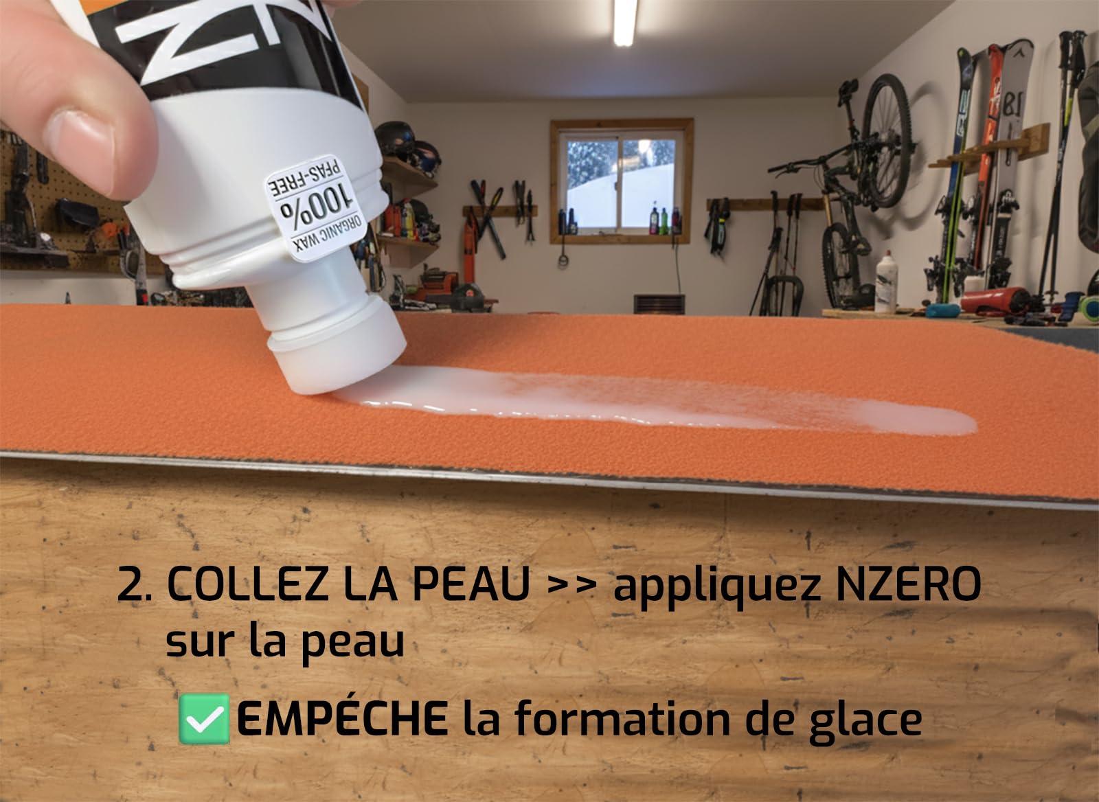 Fart liquide biologique pour skis de randonnée 100 ml