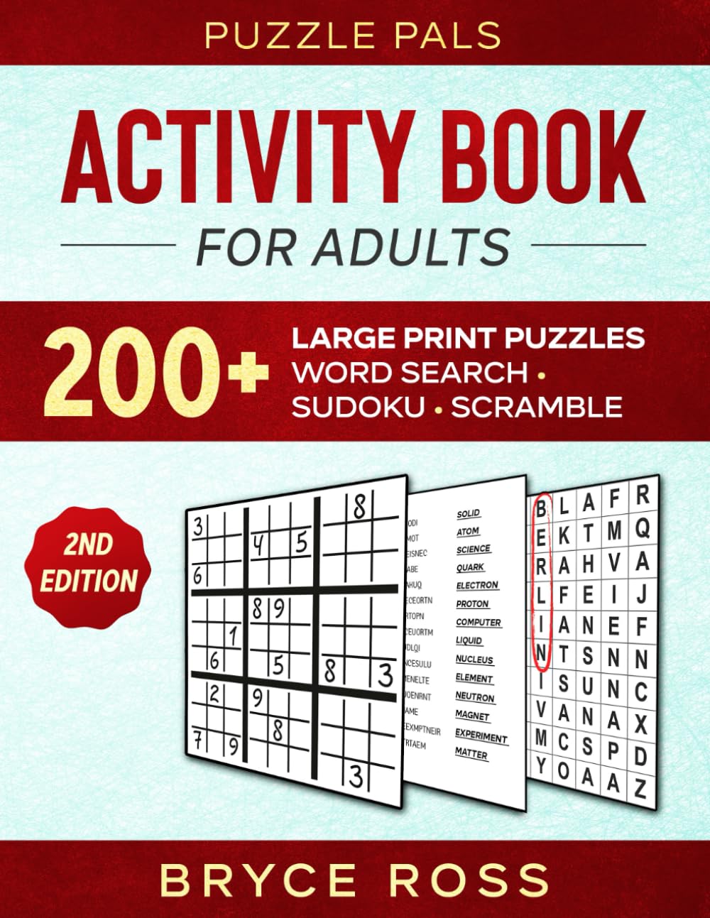 ACTIVITY BOOK FOR ADULTS: 200+ Large Print Puzzles (Activity Books For Adults)