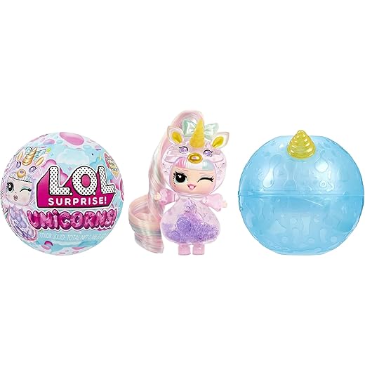 L.O.L. Surprise! Unicorns Tots - Includes 1 Doll, with Lava Lamp Experience & Transparent Features, Blind Packaging, 8 Dolls to Collect, Comes with 2 Colourful Potions, for Kids Ages 4+