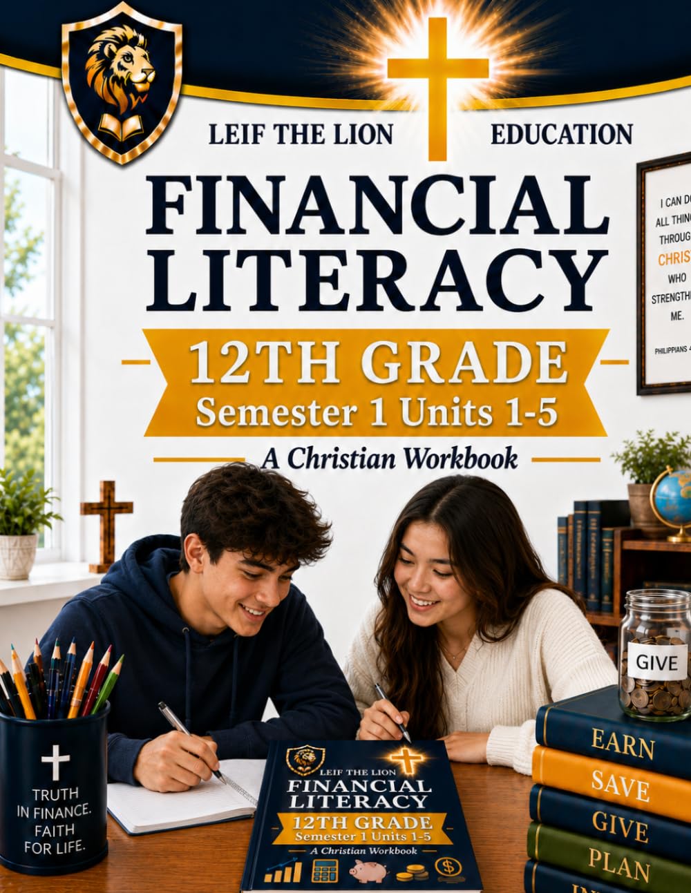 12th Grade Financial Literacy - Semester 1 (Units 1 - 5): A Christian Homeschool Workbook (Financial Workbooks - By Semesters)