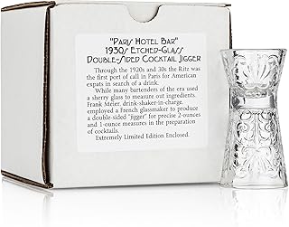 1930s Paris Crystal Double-Sided Cocktail Jigger (Gift Box) | The Original Precision cocktail measure