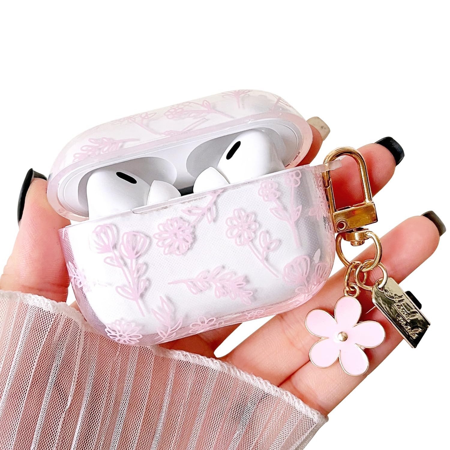 Amazon.com: MINSCOSE Compatible with AirPods Pro 2 Clear Case,Cute