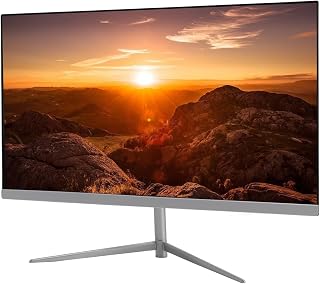 Monitor de Computador de 21,5 Polegadas, Monitor Ultrafino 1920 X 1080 16:10 Com Porta HD VGA DC para Exibição de Equipamentos Industriais HD, Exibição de Computador (Plugue dos EUA)