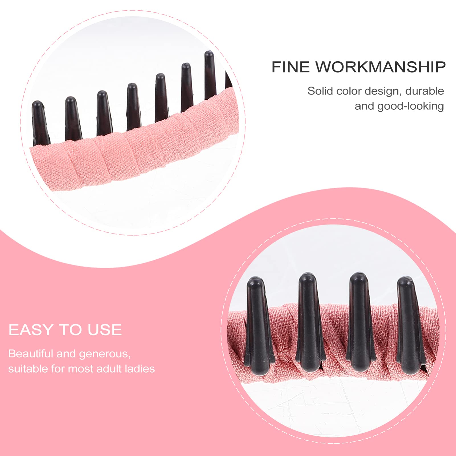 FOMIYES 30 Piezas de Tela Simple sin Tela Elegante Banda para El Cabello para Mujer con Mujer/Variada Elástica Accesorios de Playa para Niños con Multicolor Accesorios para