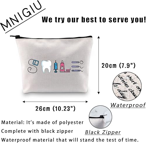 Miniatura 8 de Regalo para asistente dental, regalo divertido para dentistas, sonrisa dental, bolsa cosmética, regalo para estudiantes dentales, regalo para