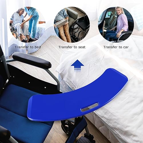 Miniatura 6 de YHK Tablas de transferencia deslizantes, tablas deslizantes para transferir a sillas de ruedas, personas mayores de cama a silla, automóvil,