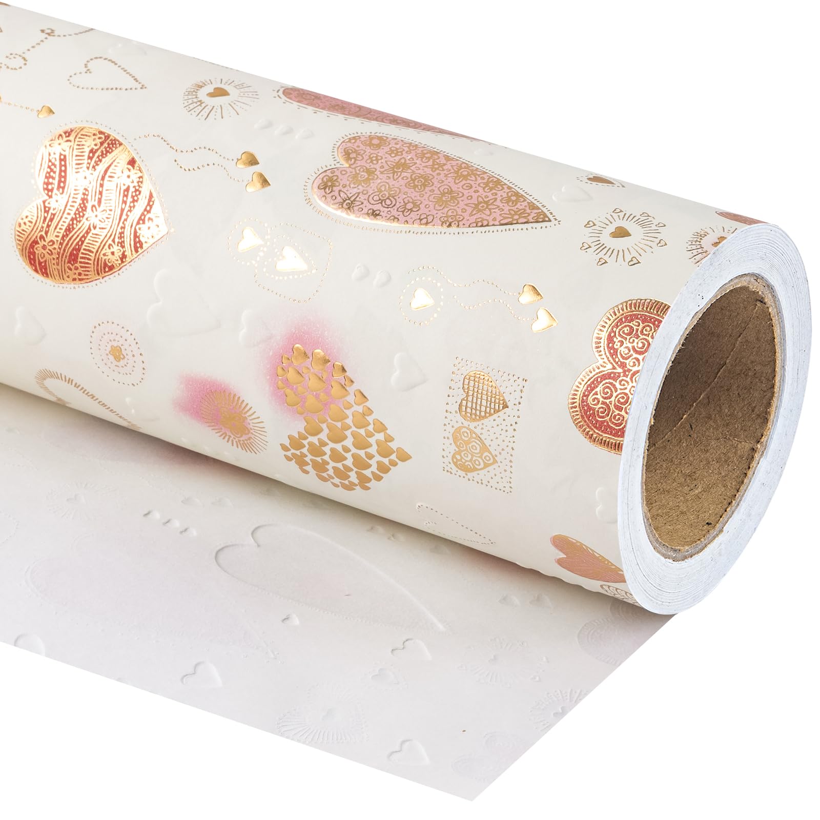 WRAPAHOLIC - Papel De Regalo De Papel Kraft 3D Para El Día De San
