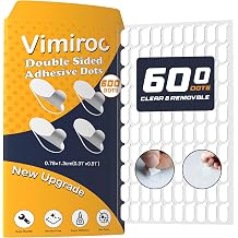 600Pcs Adhesive Glue Stick Dots Double Sided Sticky Tack Removable - Clear Museum Mounting Putty No Damage for Wall Decor, Figurine, Poster, No Trace Dots - Strong Adhesive Dots for Balloon & Crafts