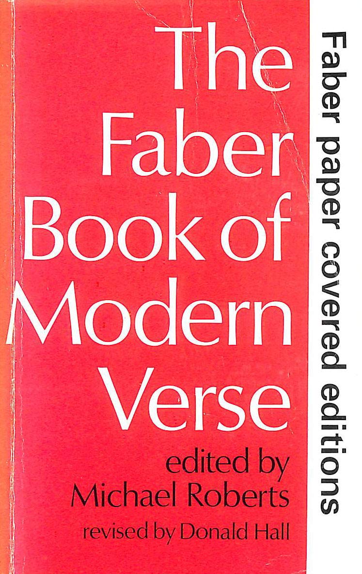 Faber Book of Modern Verse