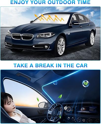 Miniatura 121 de KUST Parasol para parabrisas para Ford Fusion 2013-2020 2021, accesorios para ventana, protector de visera solar, plegable, bloquea los rayos UV