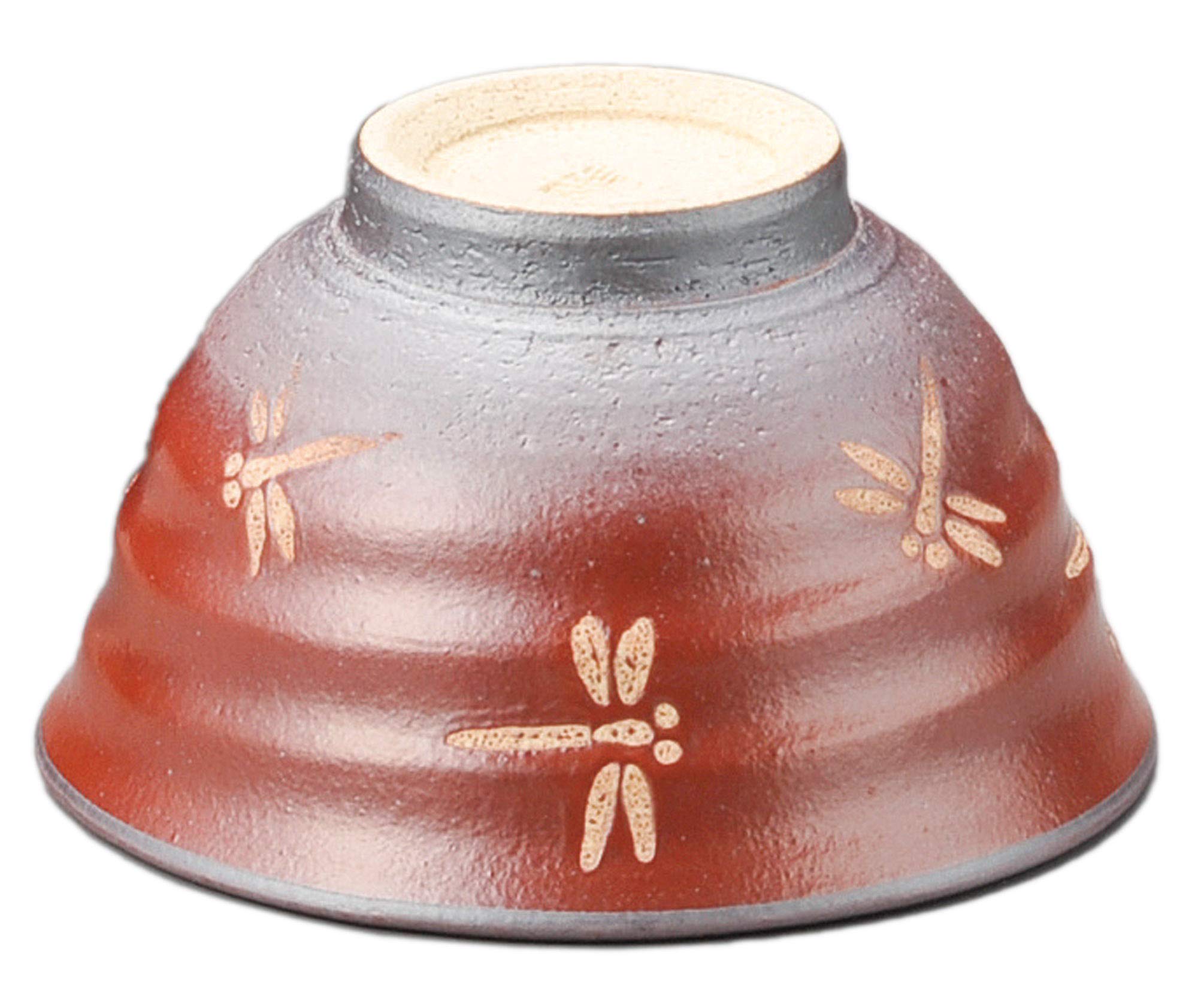 Amazon｜美濃焼 飯碗 業務用 日本製 12×7㎝ トンボ茶碗(赤) 44906234