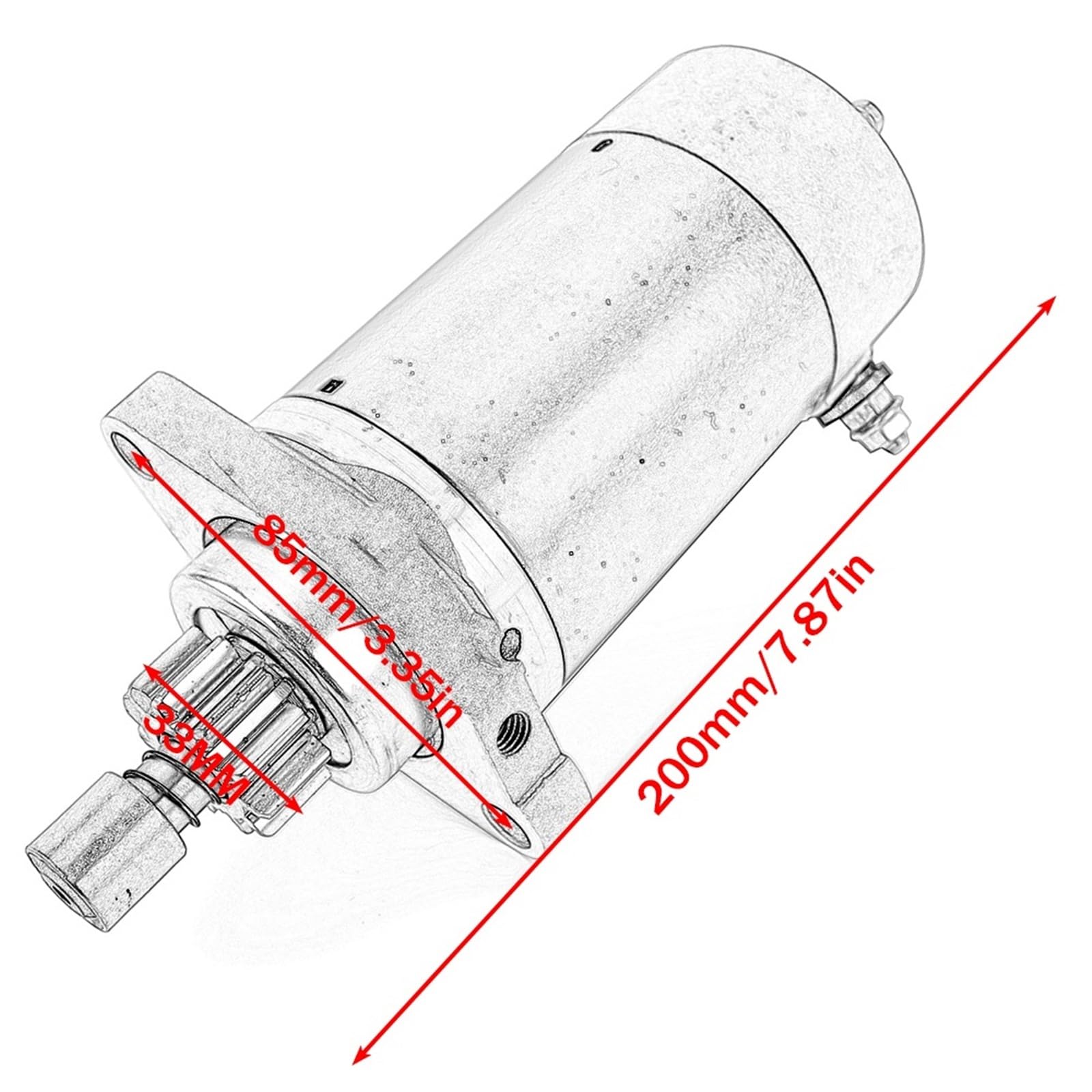 Rozrusznik motocyklowy Pasuje do Yamaha 25HP 30HP 40HP 50HP 25Q 25J 30D 30 40 C40 40H 40V EK40J 50D P50 50H EOS/L EOL S/L 6F5-81800-11 Rozrusznik