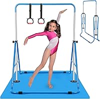 Vista 12 de Gymnastics Bar for Kids, Adjustable Height Gymnastic Horizontal Bars, Folding Expandable Gymnastics Equipment Junior Training Kip Bar for Home
