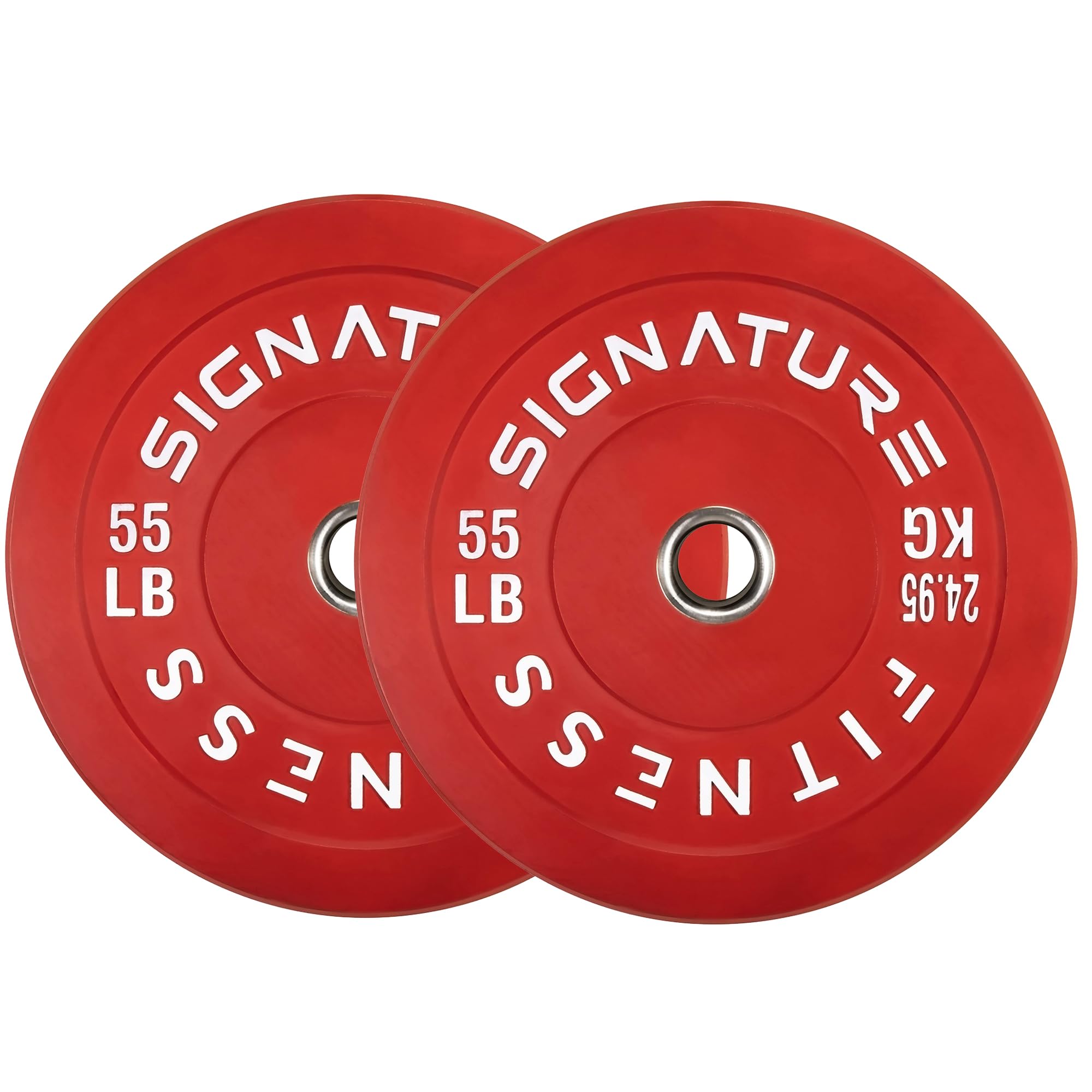 2" Olympic Bumper Plate Weight Plates with Steel Hub