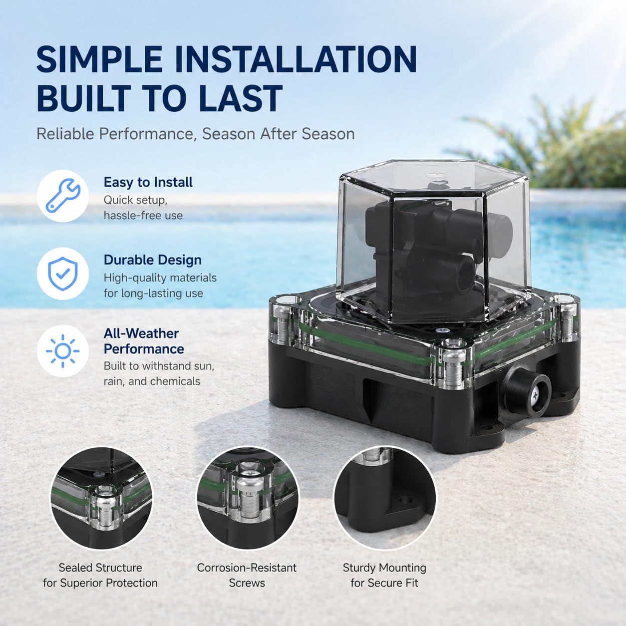 Benewake VLS-H5 Underwater 360 Degree 2D LiDAR Sensor, 5m Scanning Radius dToF Ranging Module Kit, IPX8 Waterproof LiDAR Scanner for Underwater SLAM, ROV Navigation and Obstacle Avoidance