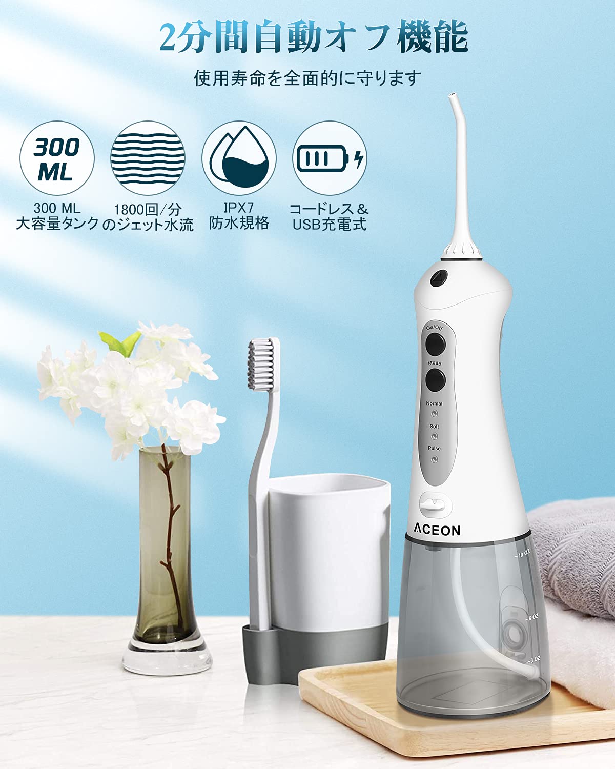 Amazon | 口腔洗浄器 ジェットウォッシャー 口腔洗浄機 替えノズル4本