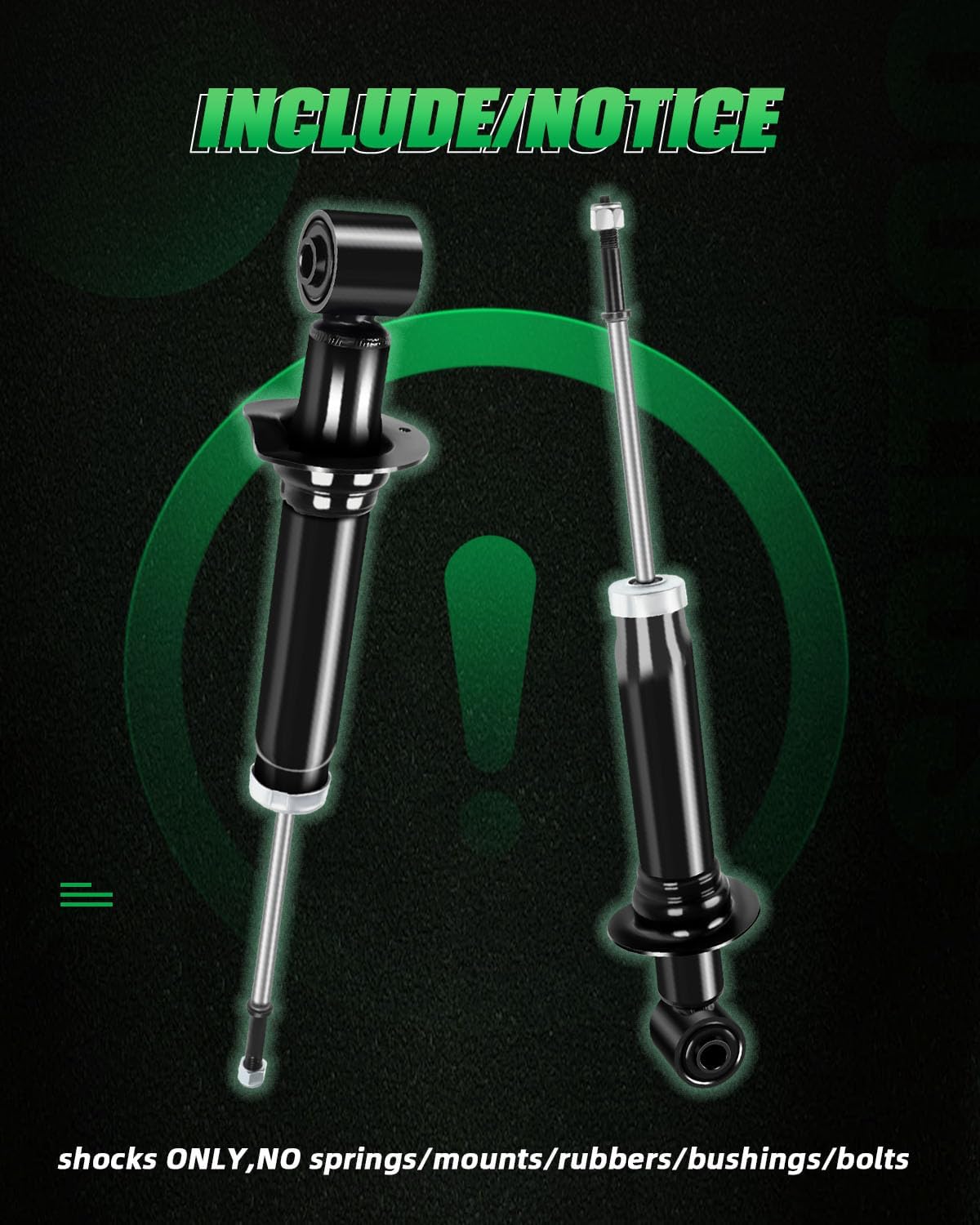 Shocks Absorbers,SCITOO Rear Gas Struts Shock Absorber Fit for 2006 2007 2008 2009 2010 2011 2012 for Ford Explorer,2007 2008 2009 2010 for Mercury Mountaineer 341475 71125 Set of 2