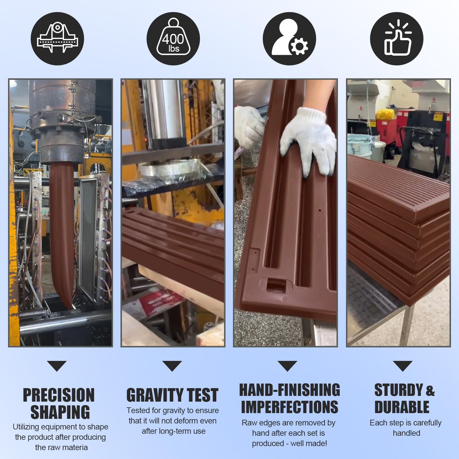 Whirlpool-Stufen, Spa-Stufen im Freien mit Stauraum, rutschfeste & stabile Whirlpool-Treppe, 91,4 cm lang, Kaffee/Grau